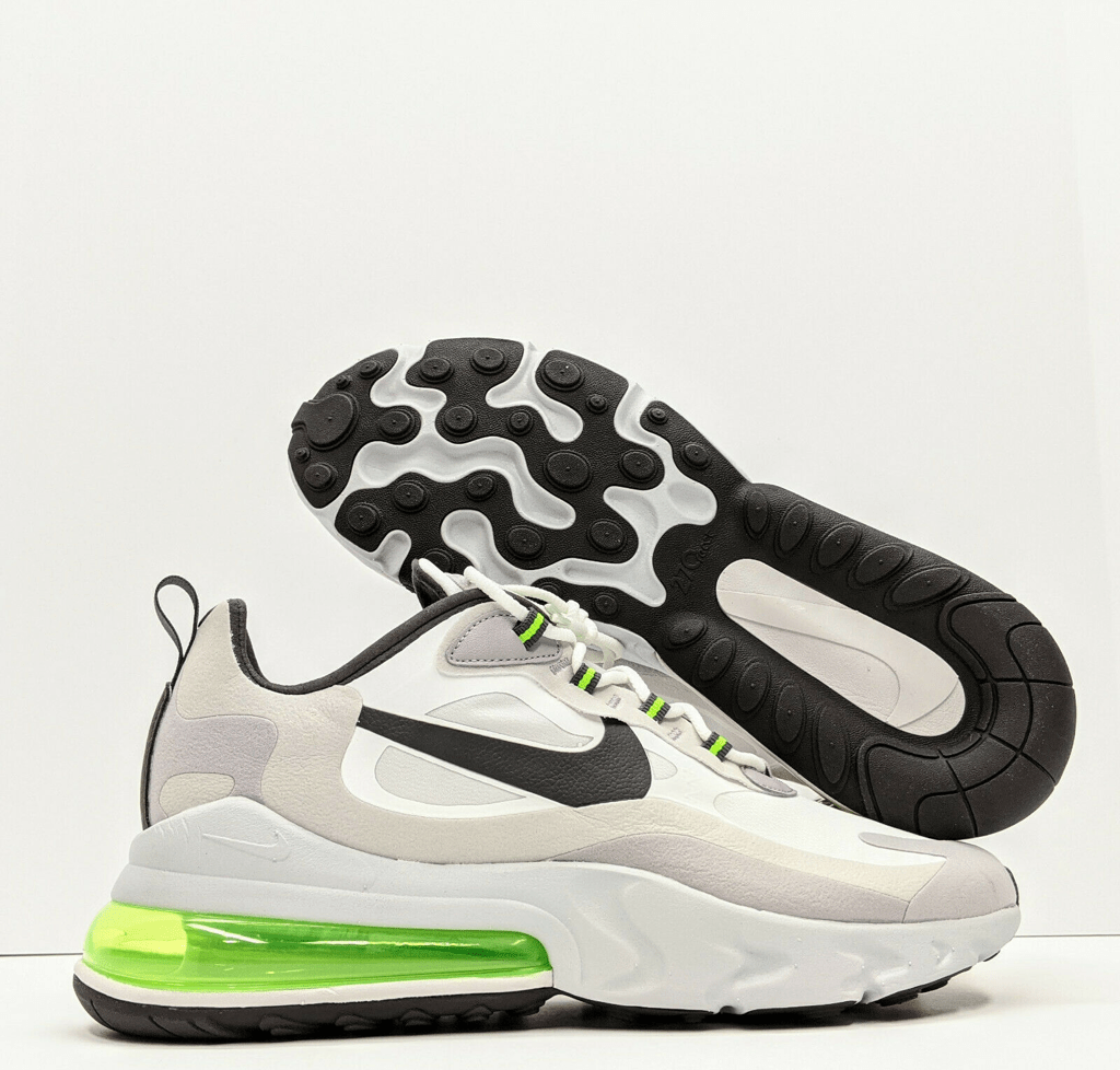 Giày Nike Air Max 270 React 'White Grey Electric Green' CI3866-100 - Ảnh 3