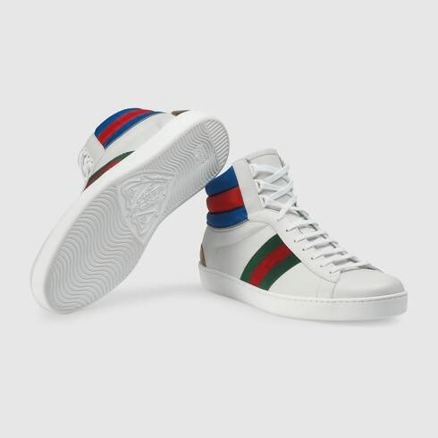 Giày Gucci Ace High Top 'White' 548689-0RDQ0-9060 - Ảnh 3