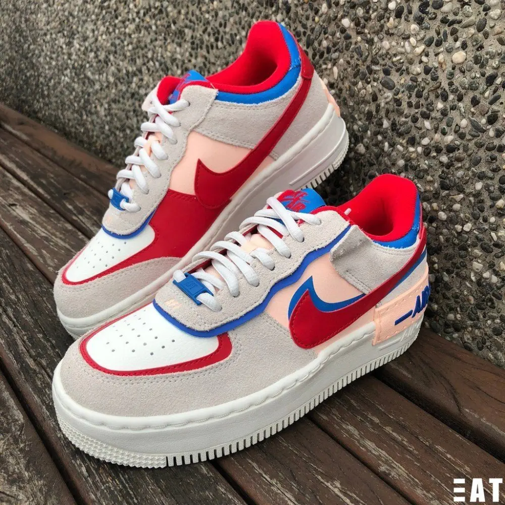 Giày Nike Wmns Air Force 1 Shadow 'Sail Royal Red' CU8591-100 - Ảnh 4