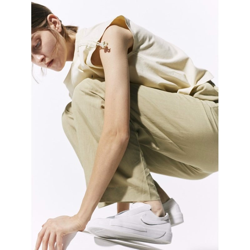 Giày Nike Wmns Blazer Slip 'Triple White' CJ1651-100 - Ảnh 3