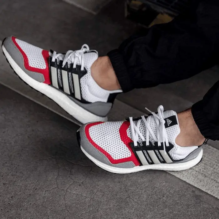 Giày Adidas Ultra Boost S&L 'White Grey Scarlet' EF2027 - Ảnh 3