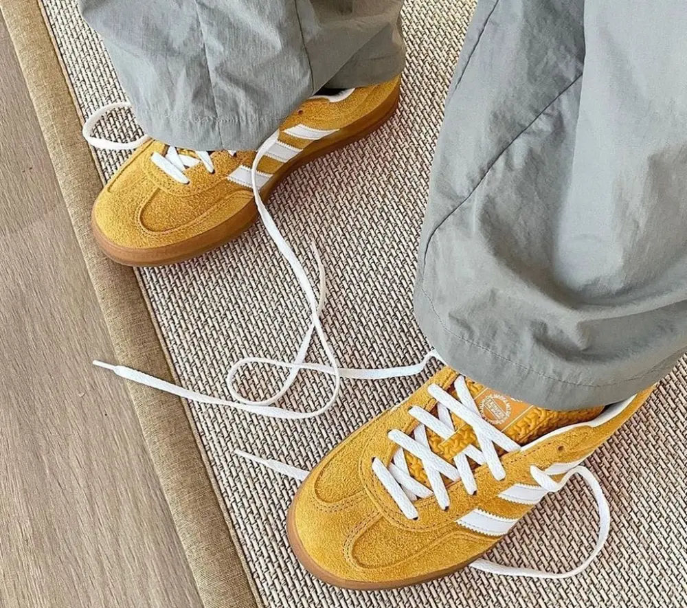 Giày Adidas Gazelle Indoor 'Orange Peel White' HQ8716 - Ảnh 4