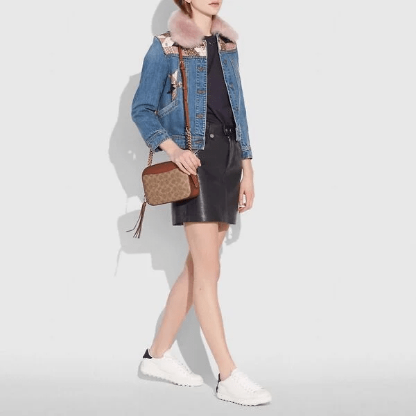 Túi Coach Camera Bag In Signature Canvas 31208 B4 RUST - Ảnh 2