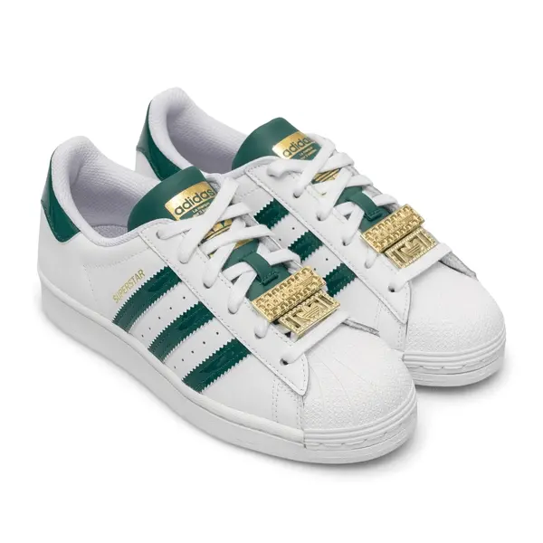 Giày Adidas Superstar W 'Green Metalic Gold' H03909 - Ảnh 3