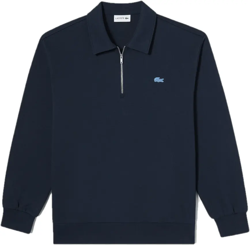 Áo Lacoste Color Croc Collar Half Zip-up Sweatshirt 'Blue' SH222E-53G-HDE