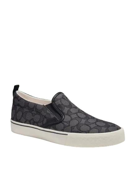 Giày Coach Skate Slip On 'Charcoal And Black' CA909 - Ảnh 4