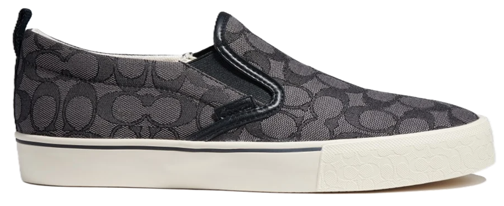 Giày Coach Skate Slip On 'Charcoal And Black' CA909
