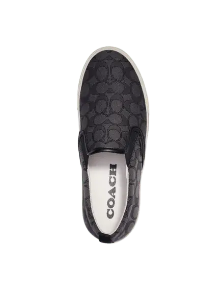Giày Coach Skate Slip On 'Charcoal And Black' CA909 - Ảnh 3