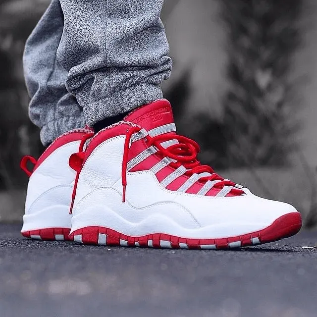 Giày Nike Air Jordan 10 Retro 'Red Steel' 2005 310805-161 - Ảnh 8