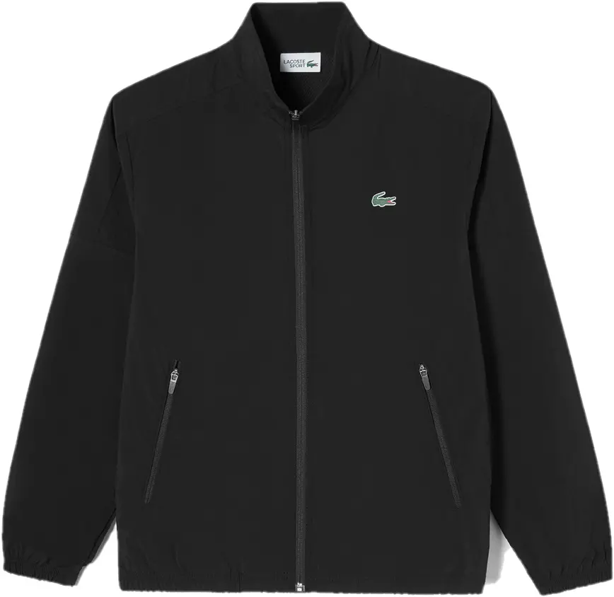 Áo Lacoste Solid Woven Windbreaker 'Black' SH212E-53G-031