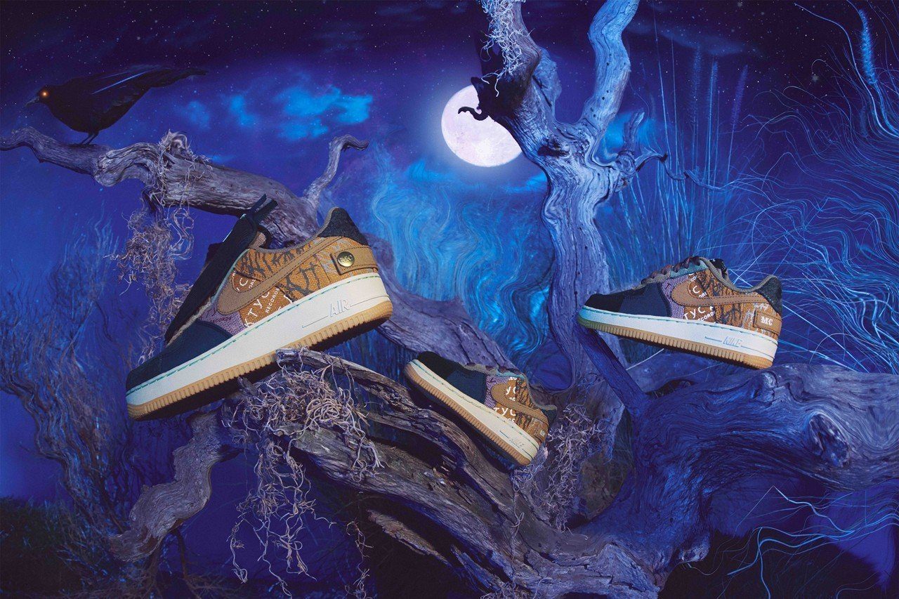 Giày Travis Scott Nike Air Force 1 Cactus Jack CN2405-900 - Ảnh 5