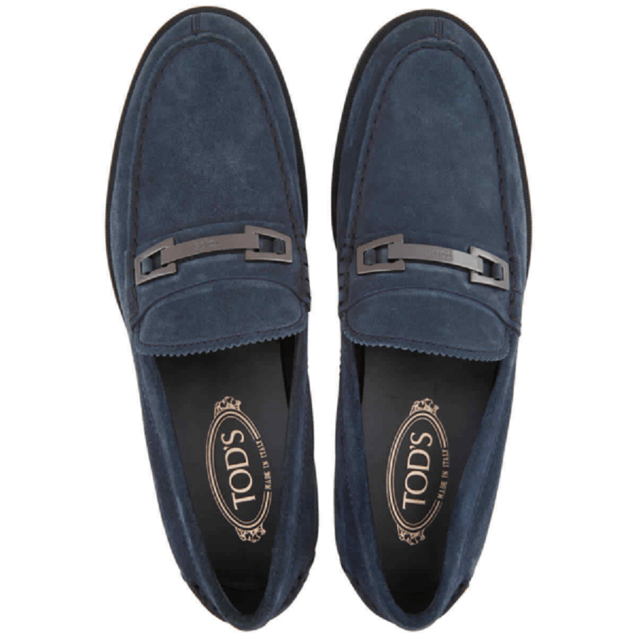 GIày Tod’s Men’s Navy Suede Loafer ‘Blue’ XXM0UD0N650RE0U80562 - Ảnh 2