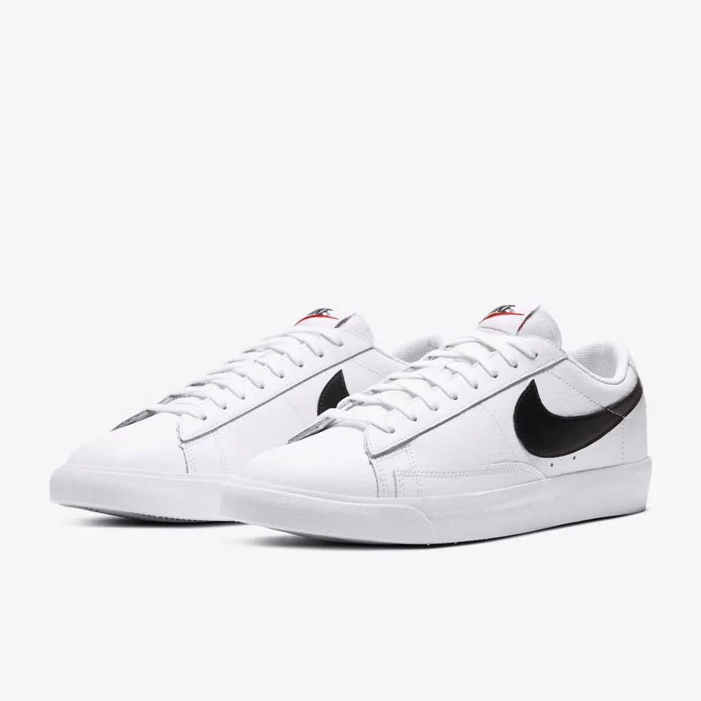 Giày Nike Blazer Low Leather 'Black Swoosh' CZ1089-100 - Ảnh 2