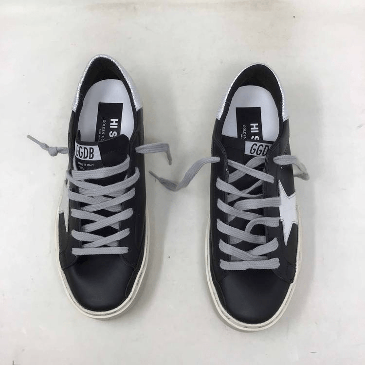 Giày Golden Goose Wmns Hi Star 'Black Silver' GWF00118-F000328-90179 - Ảnh 4