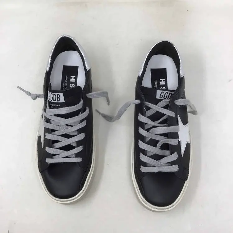 Giày Golden Goose Wmns Hi Star 'Black Silver' GWF00118-F000328-90179 - Ảnh 4