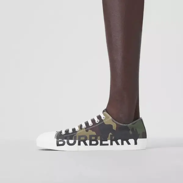 Alternative view of Giày Burberry Logo Print Camouflage Cotton 80418951