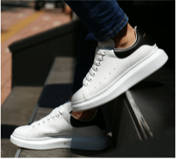 Giày Alexander McQueen Oversized Sneaker 'White Black' 553680-WHGP5-9061 - Ảnh 3