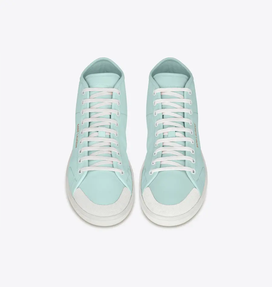 Giày Saint Laurent Court Classic SL39 Mid-Top Sneakers 'Mint' 652773AAAIF4803 - Ảnh 4
