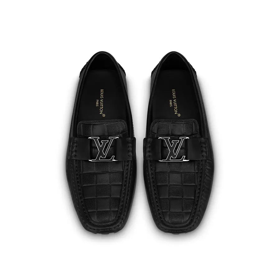 Giày Louis Vuitton Monte Carlo Moccasin 'Black' 1ABFVU - Ảnh 3