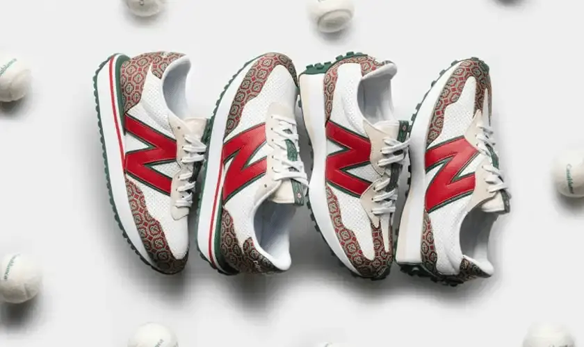 Giày New Balance Casablanca x 237 'Red Monogoram' MS237CBB - Ảnh 4