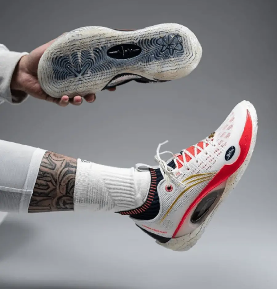 Alternative view of Giày LiNing Wade 808 Ultra 'White Orange Red' ABAS113-6