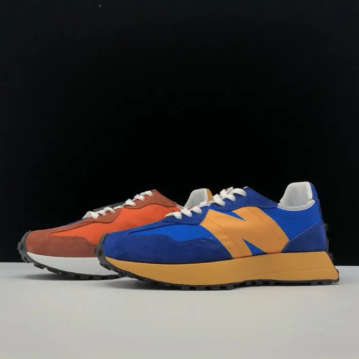 Giày New Balance 327 Marine Blue Orange MS327LAA - Ảnh 5