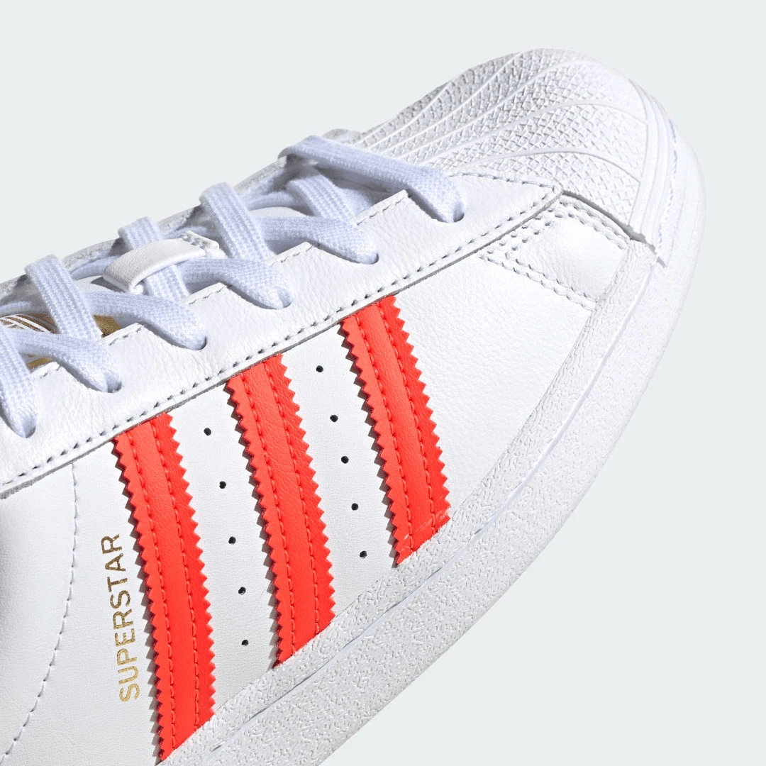 Giày Adidas Superstar 'White Red' FX5963 - Ảnh 4