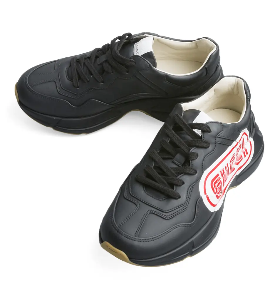 Alternative view of Giày Gucci Rhyton Print 'Black' 523609-DRW00-1000