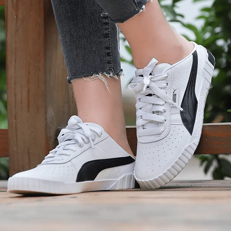 Alternative view of Giày Puma Cali Slip On Lace Up 'White Black' 370484-05