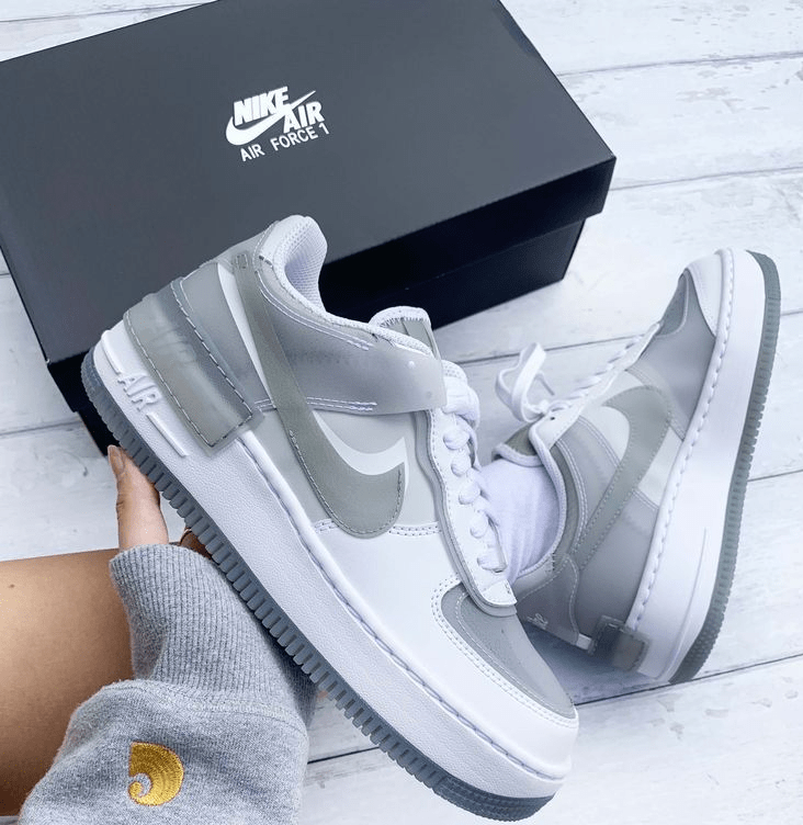 Giày Nike Air Force 1 Low Shadow White Grey CK6561-100 - Ảnh 5