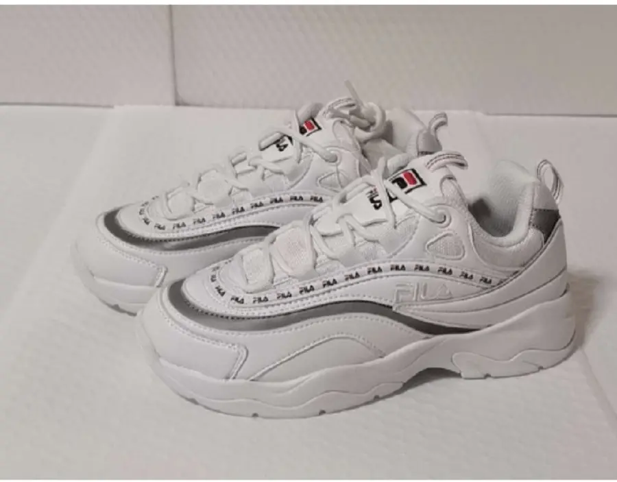 Giày Fila Ray Tapey Tape White Grey FS1SIB1171X-WWT - Ảnh 6