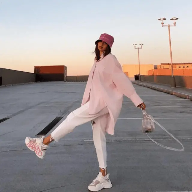 Giày Naked Wolfe TRACK LOGO 'PINK' - Ảnh 4