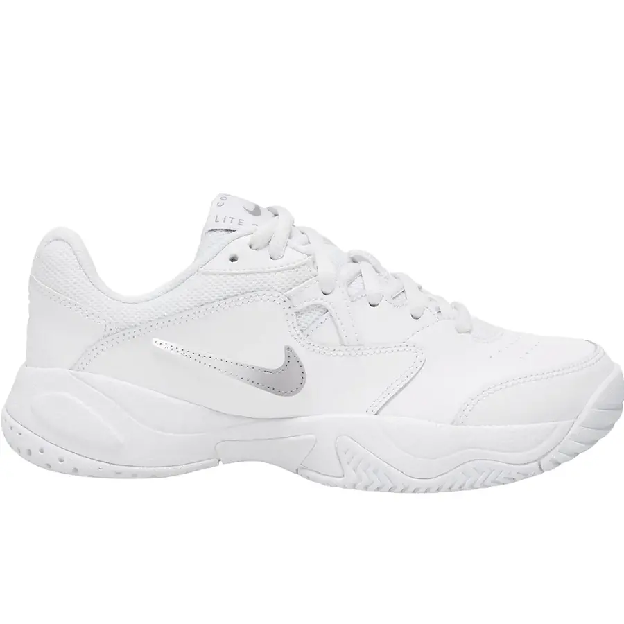Giày Tennis Nike Court Lite 2 Girl's 'White Metallic Silver' CD0440-105