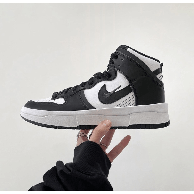 Giày Nike Dunk High Rebel 'Black White' DH3718-104 - Ảnh 5