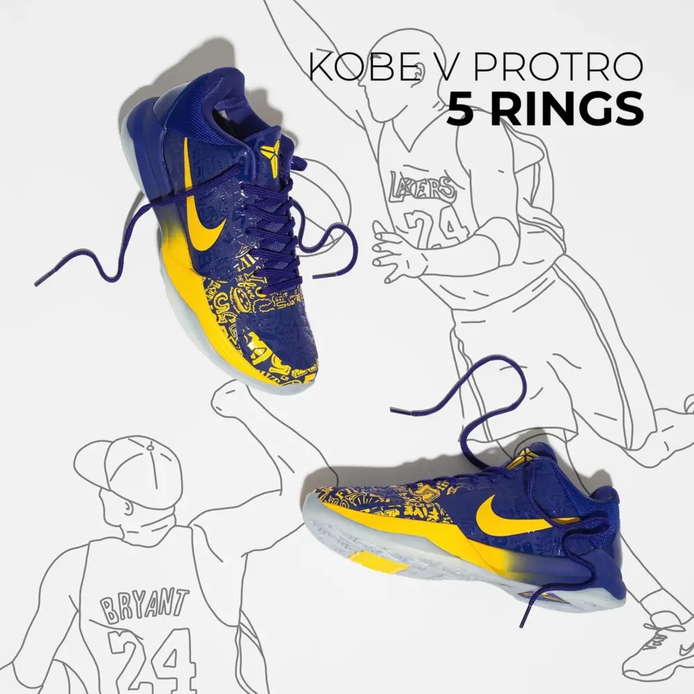 Giày Nike Zoom Kobe 5 Protro '5 Rings' CD4991-400 - Ảnh 3