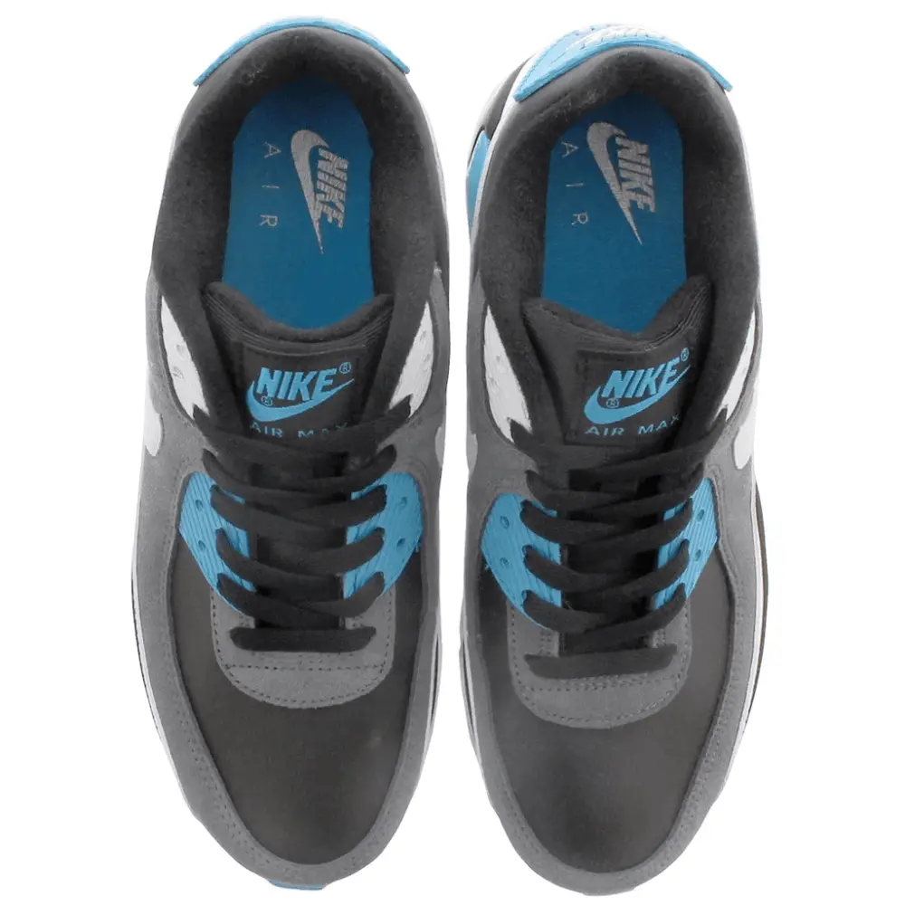Giày Nike Air Max 90 Leather GS 'Black Dark Grey' CD6864-005 - Ảnh 3