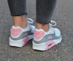Giày Nike Air Max 90 Leather GS 'Metallic Silver Pink' CD6864-004 - Ảnh 3