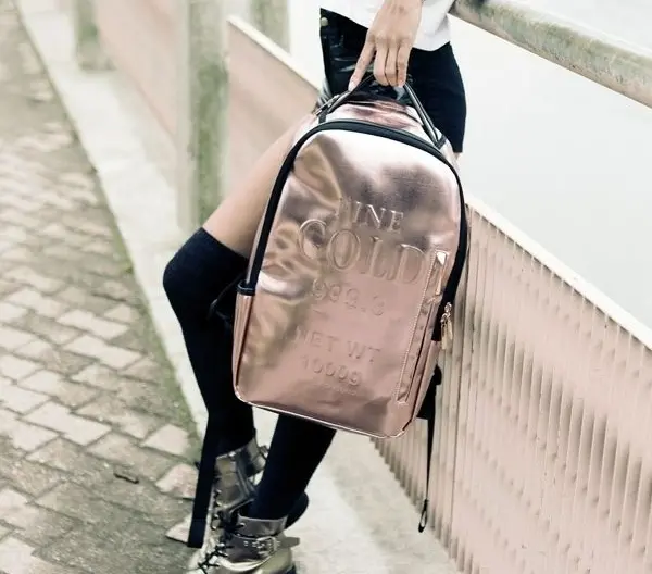 Alternative view of Balo Sprayground Fine 'Gold' Backpack