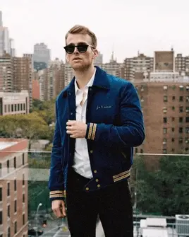 Áo Saint Laurent Paris Je t'aime Royal Corduroy Varsity Jacket - Ảnh 4