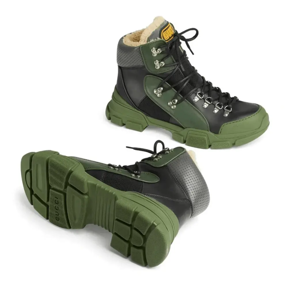 Giày Gucci Flashtrek High 'Black Green' 548714-D6090-1087 - Ảnh 3
