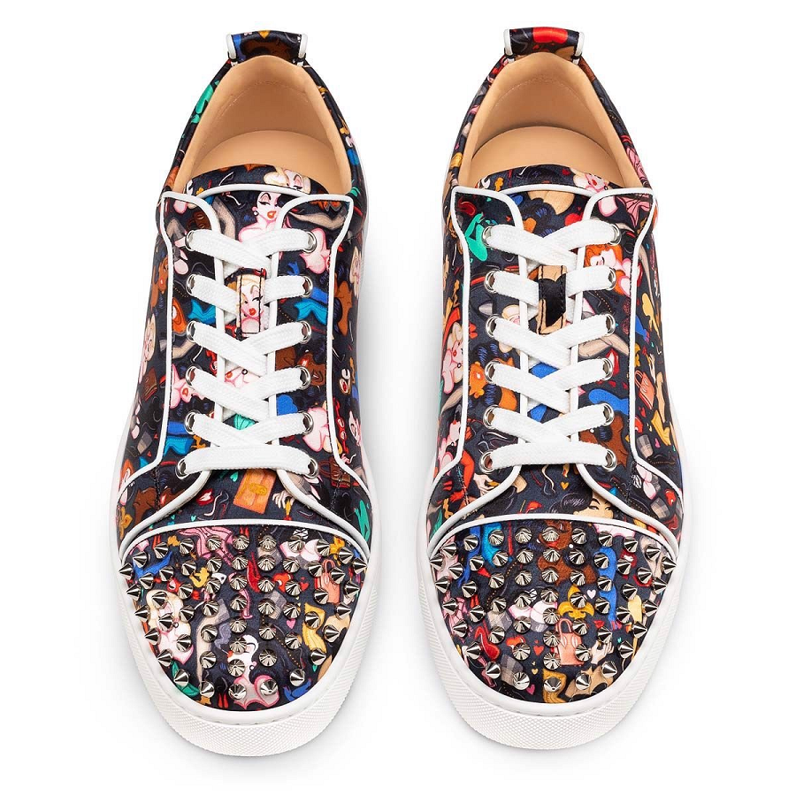 Giày Christian Louboutin Louis Junior Spikes 'Multicolor' 1220660B536 - Ảnh 3