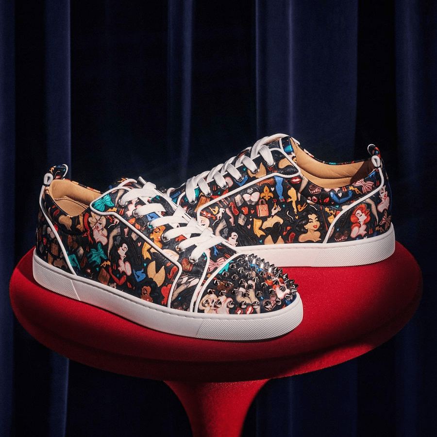 Giày Christian Louboutin Louis Junior Spikes 'Multicolor' 1220660B536 - Ảnh 6