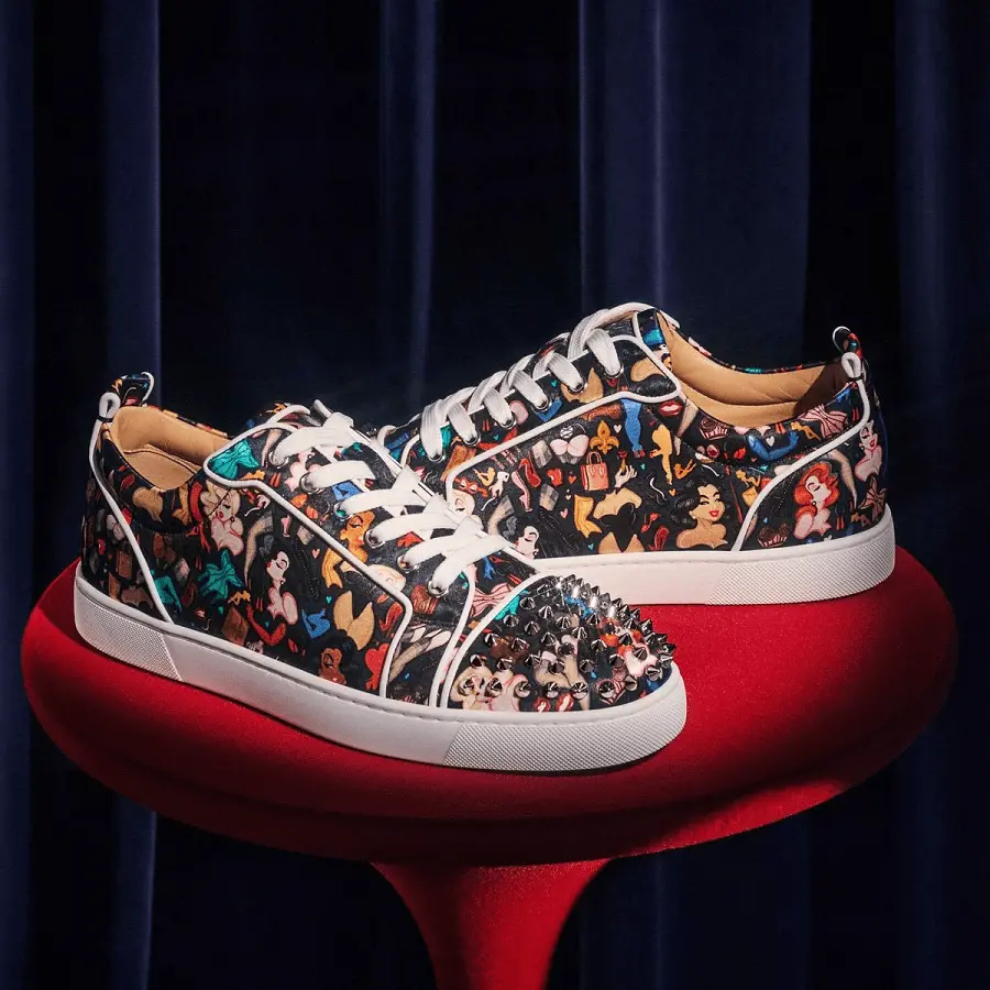 Giày Christian Louboutin Louis Junior Spikes 'Multicolor' 1220660B536 - Ảnh 6