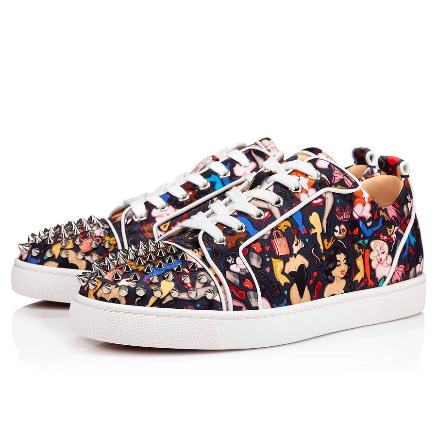 Giày Christian Louboutin Louis Junior Spikes 'Multicolor' 1220660B536 - Ảnh 2