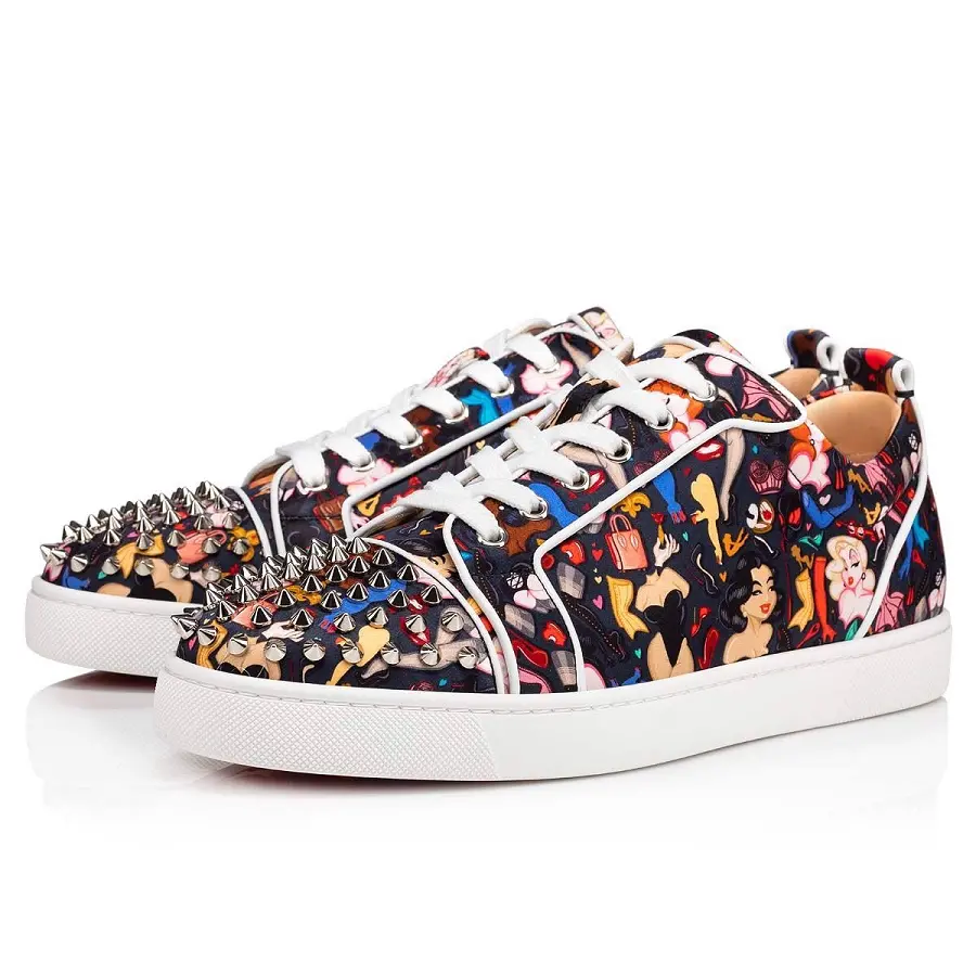 Alternative view of Giày Christian Louboutin Louis Junior Spikes 'Multicolor' 1220660B536