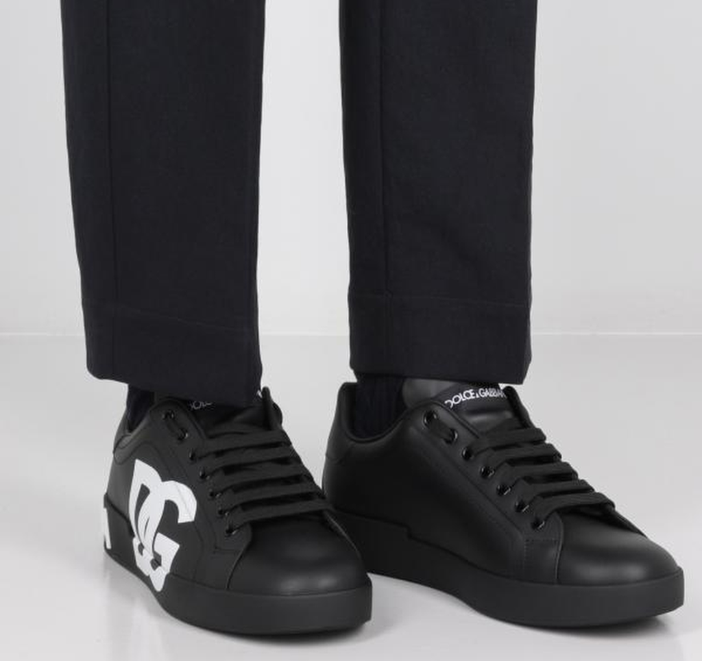 Alternative view of Giày Dolce & Gabbana DG Logo Print 'Black' CS1772AC3308B956