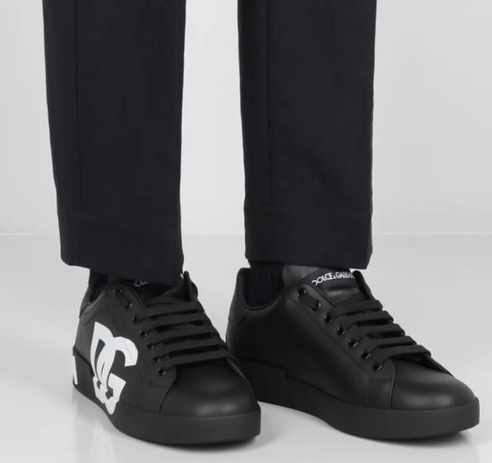 Alternative view of Giày Dolce & Gabbana DG Logo Print 'Black' CS1772AC3308B956