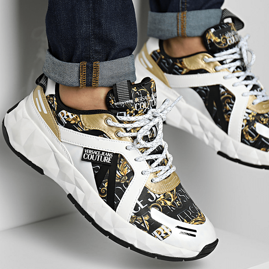 Giày Versace Jeans Couture 'White Multicolor' 73YA3SB7-ZS472-M09 - Ảnh 3