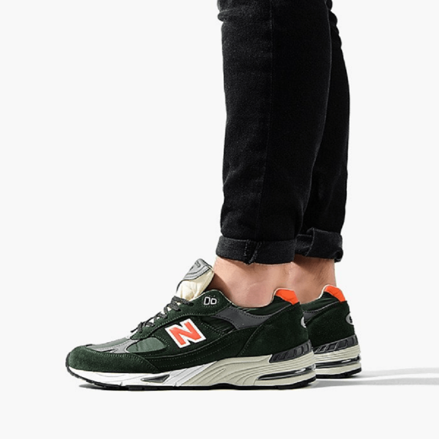 Giày New Balance 991 Made in England ‘Forest Green Orange’ M991TNF - Ảnh 2