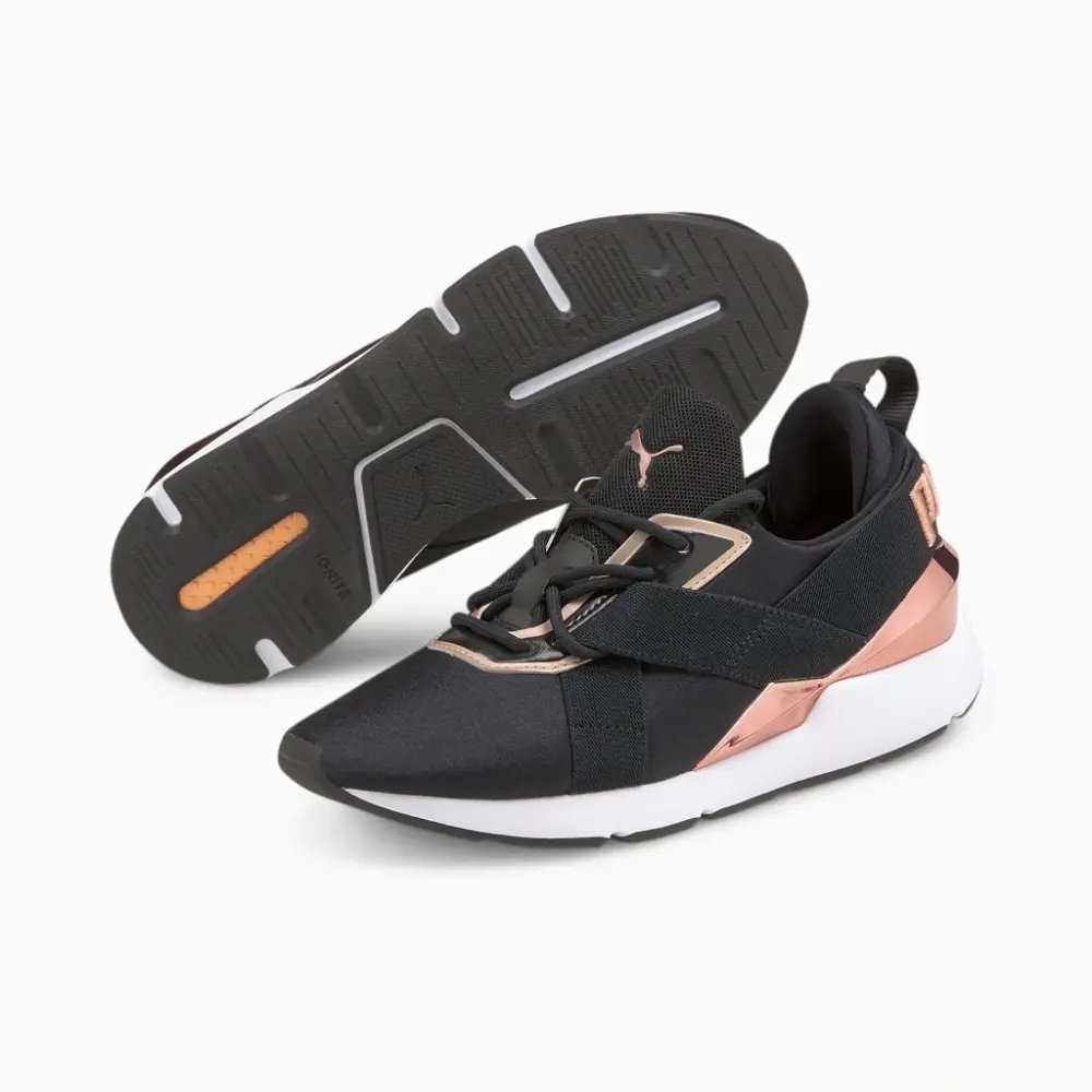 Giày Puma Wmns Muse X3 'Black Metallic Pink' 375131-01 - Ảnh 7